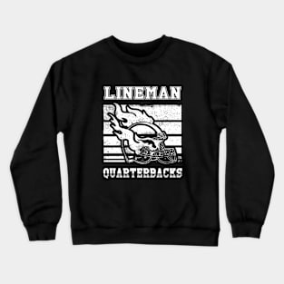 lineman quarterback nfl Crewneck Sweatshirt